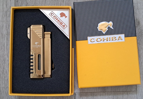 New gold windproof - gold, butane