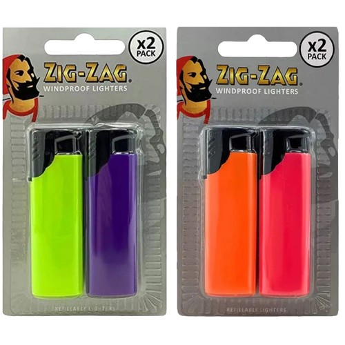 Rubberised lighters - 2x,