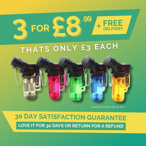 Pack windproof jet lighters - 3,