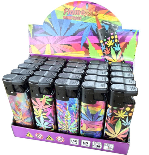 Flamejack lighters leaf design - lighters,